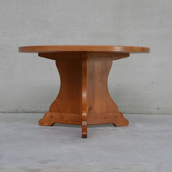 Image 1 of Table de salle à manger circulaire vintage Oakwood, Hollande 1970