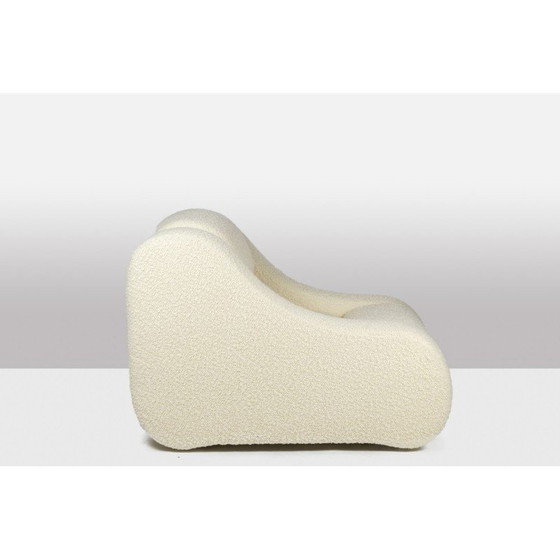 Image 1 of Paire de fauteuils rectangulaires vintage à fines boucles, Italie