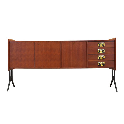 Buffet en teck, Design italien, 1960S, Production : Italie