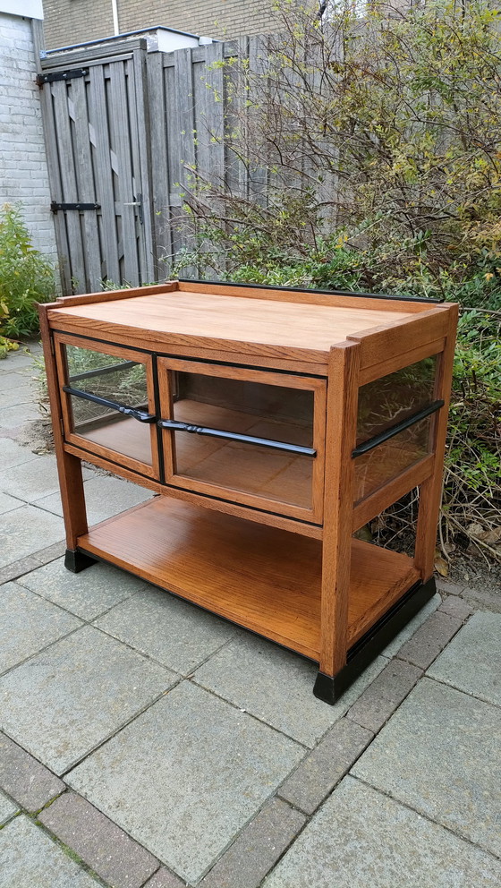 Image 1 of Unique Art Deco cabinet Amsterdam School Display case Cupboard