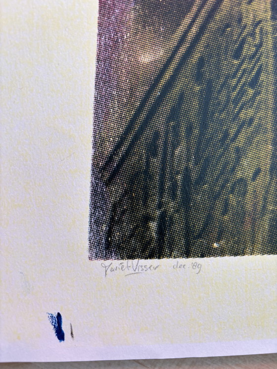 Image 1 of Sérigraphie originale d'un pharaon égyptien