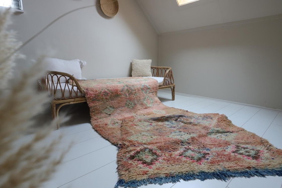 Image 1 of Tapis berbère vintage en laine 318x118cm fait main