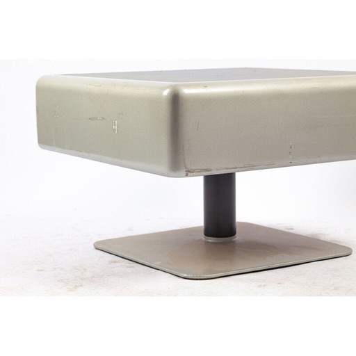 Table basse vintage en bois et plastique par Herbert Hirche pour Mauser Werke Waldeck, 1970