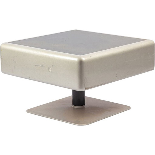 Table basse vintage en bois et plastique par Herbert Hirche pour Mauser Werke Waldeck, 1970