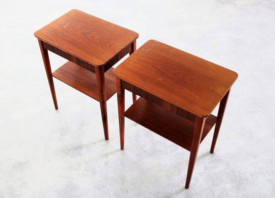 Image 1 of 2X Tables de nuit vintage