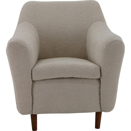 Image 1 of Fauteuil vintage en tissu bouclé, 1970