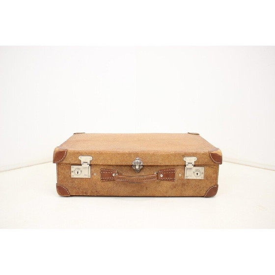 Image 1 of Valise en cuir du milieu du siècle, Allemagne années 1950