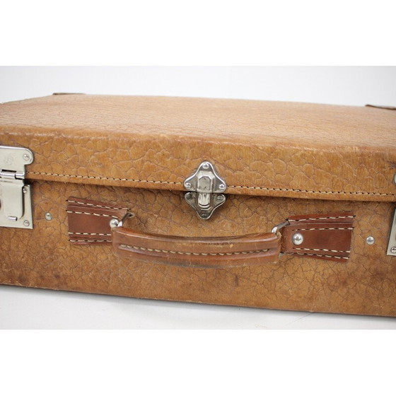 Image 1 of Valise en cuir du milieu du siècle, Allemagne années 1950