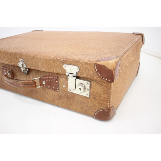 Image 1 of Valise en cuir du milieu du siècle, Allemagne années 1950