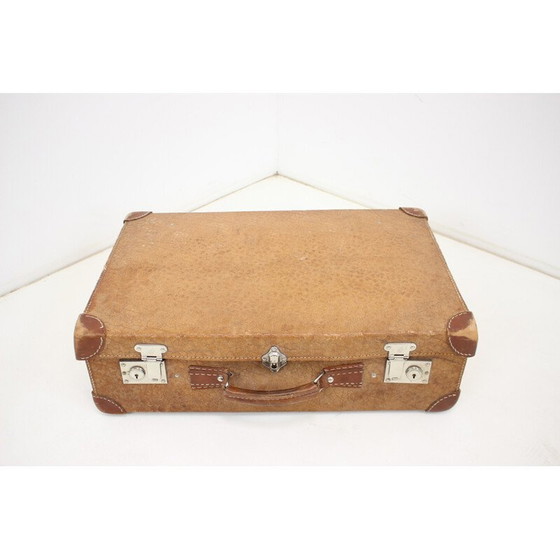 Image 1 of Valise en cuir du milieu du siècle, Allemagne années 1950