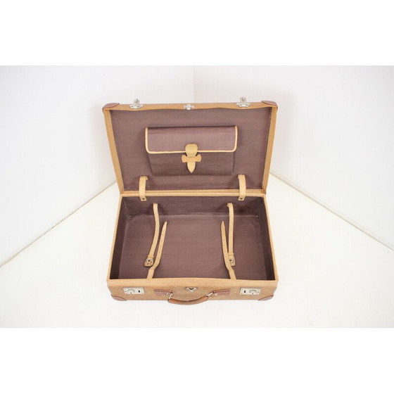 Image 1 of Valise en cuir du milieu du siècle, Allemagne années 1950