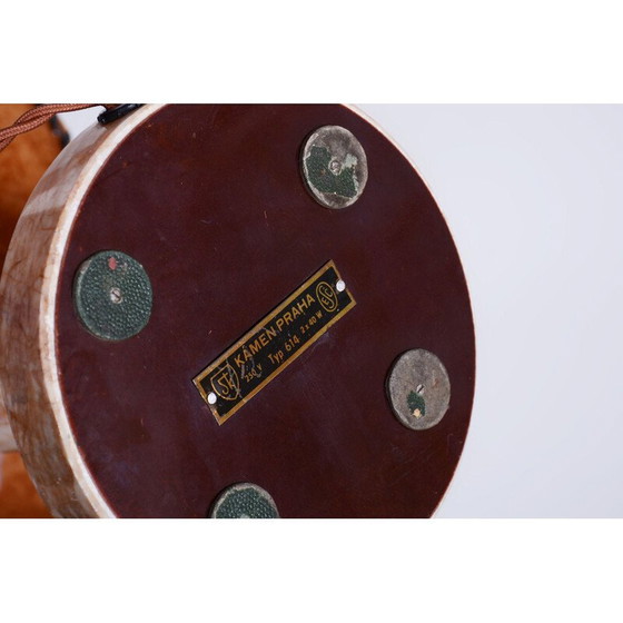 Image 1 of Lampe de table vintage Art Déco en acier chromé et marbre, Tchécoslovaquie 1920