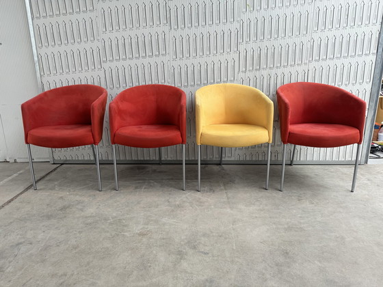 Image 1 of 4X Chaises de salle à manger Karel Boonzaaijer et Dick Spierenburg pour Gelderland.