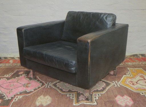 Chaise longue en cuir Early COR 1950S