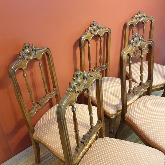 Image 1 of Ensemble de 6 chaises en noyer d'époque victorienne