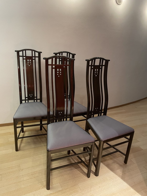 Image 1 of 8X chaises Giorgetti 1990-2000