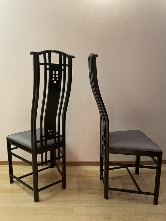 Image 1 of 8X chaises Giorgetti 1990-2000