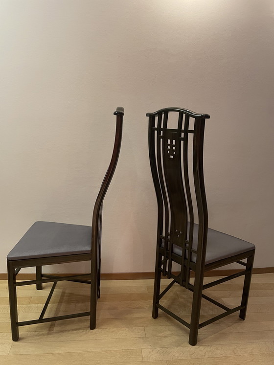 Image 1 of 8X chaises Giorgetti 1990-2000