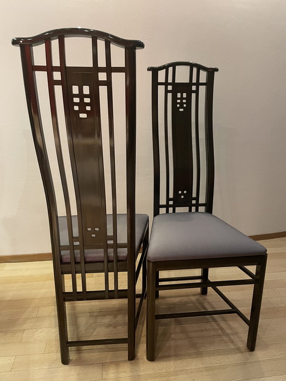 Image 1 of 8X chaises Giorgetti 1990-2000