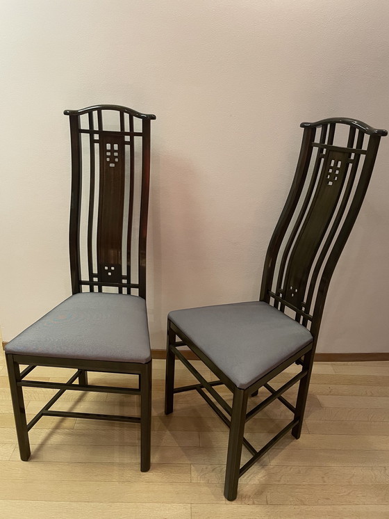 Image 1 of 8X chaises Giorgetti 1990-2000