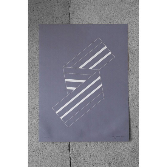 Image 1 of Lithographie couleur vintage d'Eskil Hansson, 1976