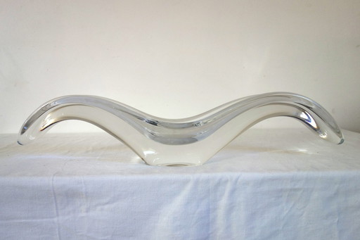 Coupe Allongée en Cristal Baccarat 1950