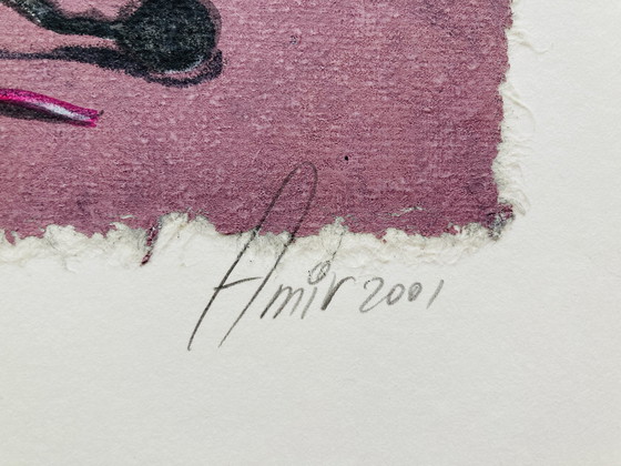 Image 1 of Sharon Amir - Œuf sérigraphié vintage - "A Love Story I I" - Z L