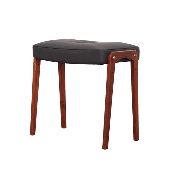 Image 1 of Tabouret en teck, Design danois, 1970S, Production : Danemark