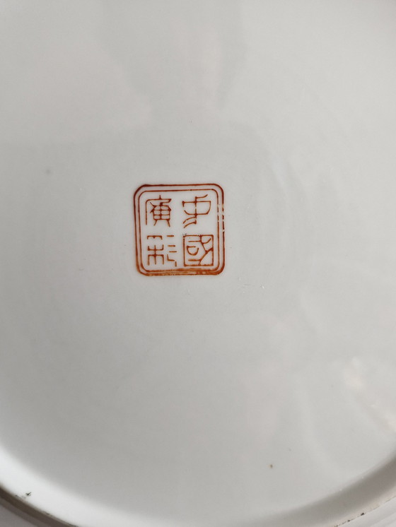 Image 1 of Assiette chinoise peinte à la main