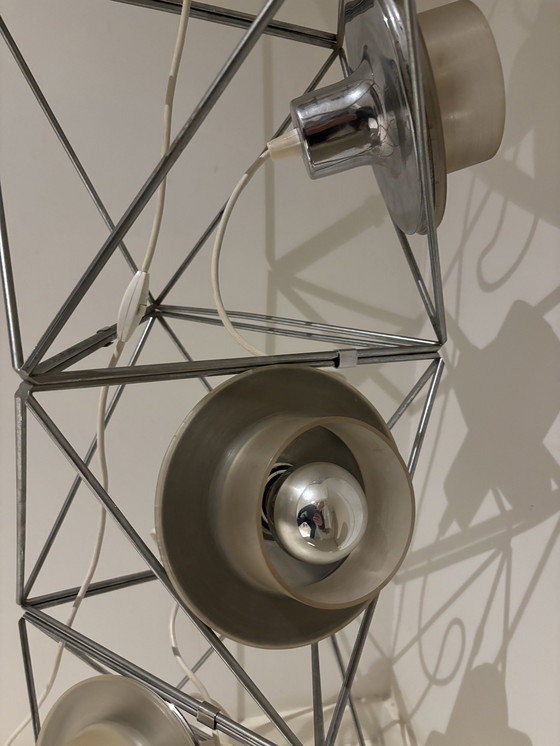 Image 1 of Lampadaire sculptural en Poliedra par Felice Ragazzo pour Guzzini, Italie, années 1970