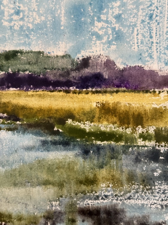 Image 1 of Eugene Eechaut 1928-2019 Ravissante Aquarelle / Galerie Pfeiffer 1977