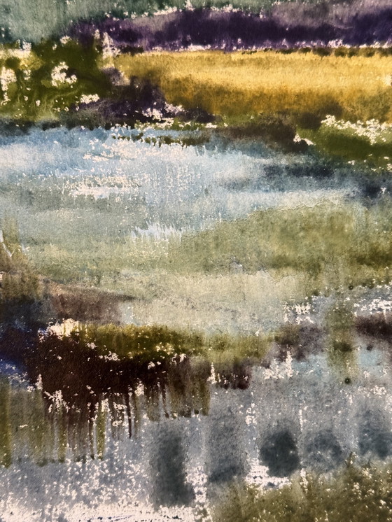 Image 1 of Eugene Eechaut 1928-2019 Ravissante Aquarelle / Galerie Pfeiffer 1977