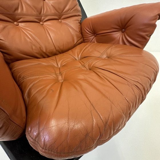 Image 1 of Hans Brattrud For Hove Möbler Swivel Chair , 1970's