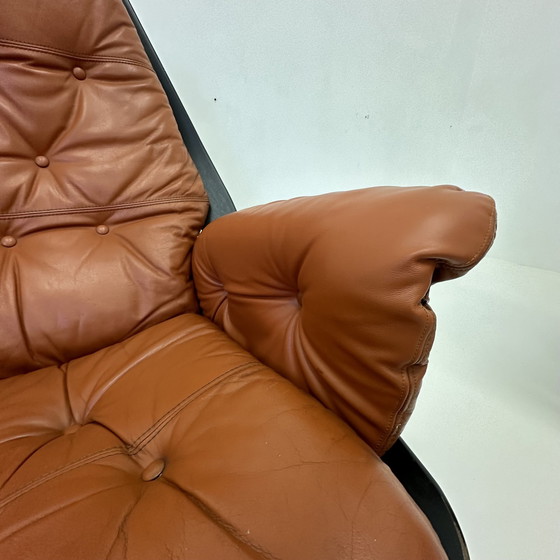 Image 1 of Hans Brattrud For Hove Möbler Swivel Chair , 1970's