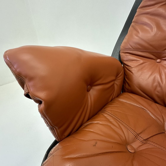 Image 1 of Hans Brattrud For Hove Möbler Swivel Chair , 1970's