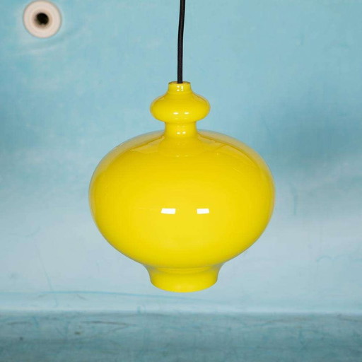 Lampe suspendue vintage en verre Hans agne Jakobssen