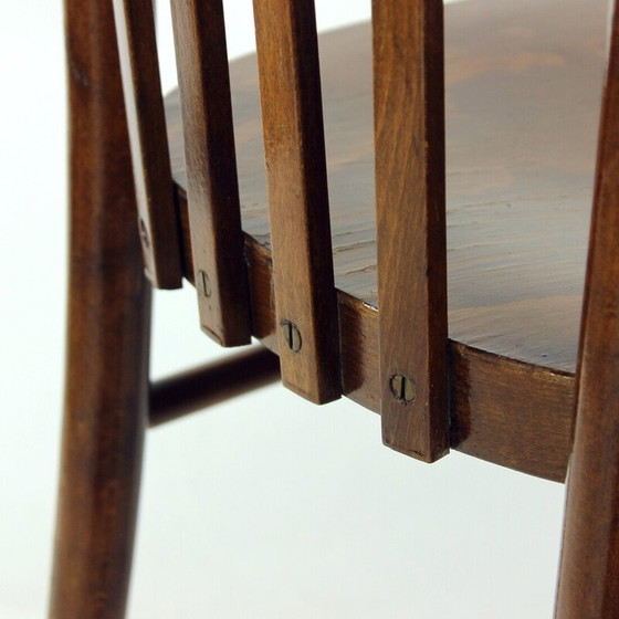 Image 1 of Chaises de bistro vintage en bois de chêne et contreplaqué pour Tatra, Tchécoslovaquie 1960