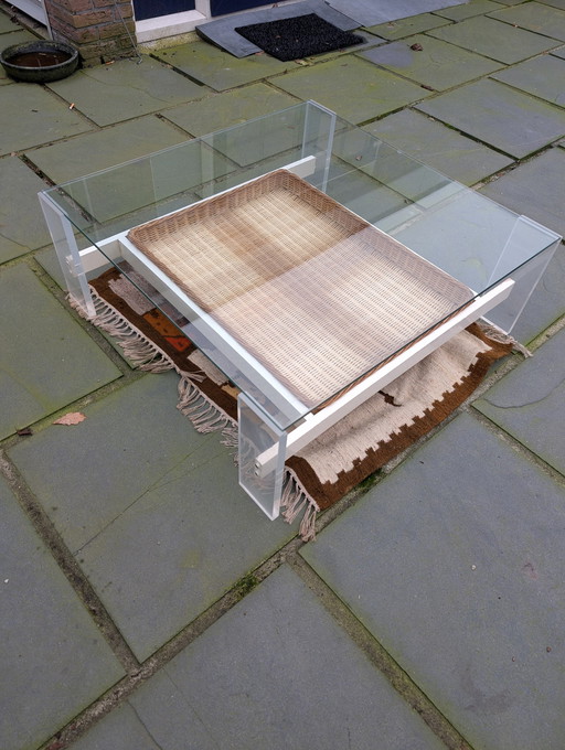 Table basse de l'ère spatiale Rétro Vintage
