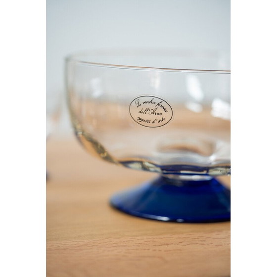Image 1 of Ensemble de 7 tasses à dessert vintage pour Le Vecchie Fornaci dell'Arno, Italie 1990
