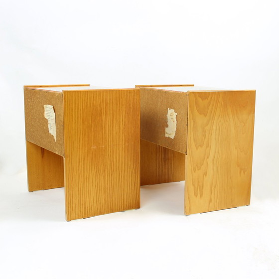 Image 1 of Ensemble de 2 tables de chevet en acajou par Up Zavody, Tchécoslovaquie 1970S