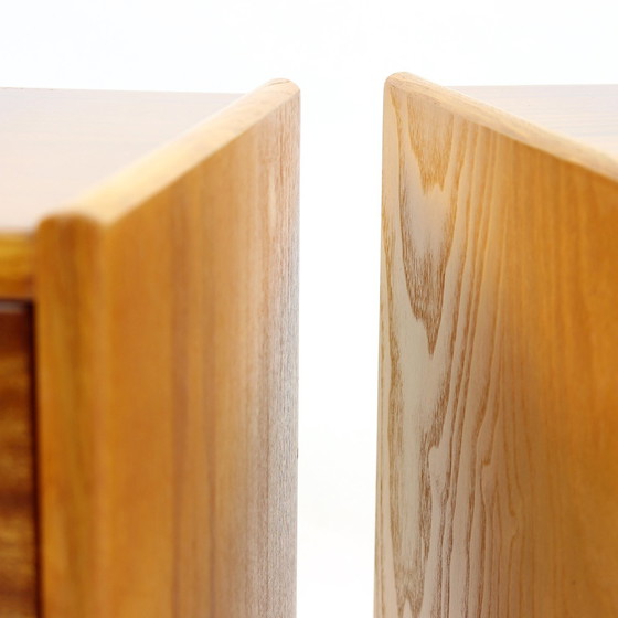 Image 1 of Ensemble de 2 tables de chevet en acajou par Up Zavody, Tchécoslovaquie 1970S