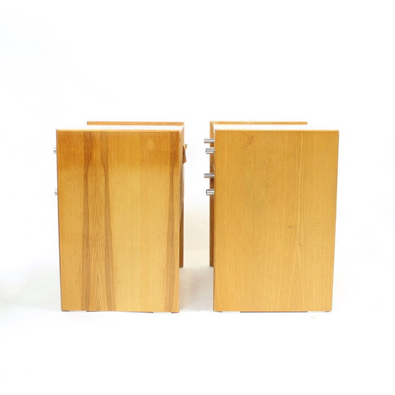 Image 1 of Ensemble de 2 tables de chevet en acajou par Up Zavody, Tchécoslovaquie 1970S