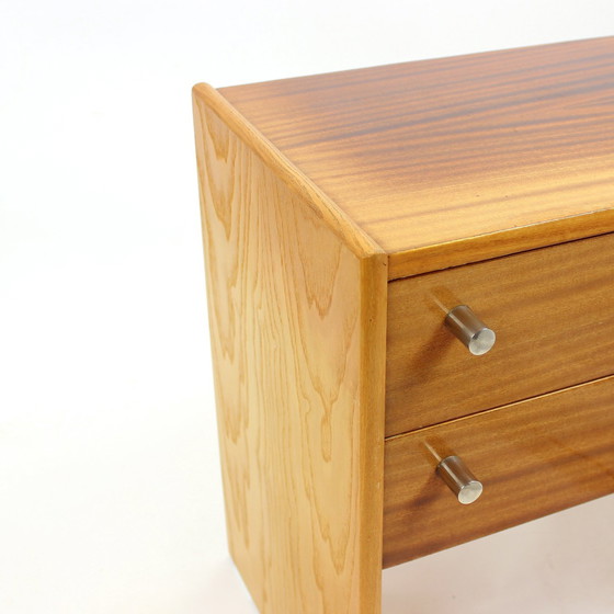 Image 1 of Ensemble de 2 tables de chevet en acajou par Up Zavody, Tchécoslovaquie 1970S