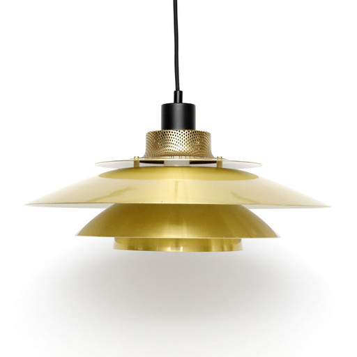 Lampe scandinave en laiton, années 1970