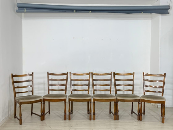 Image 1 of Mid Century chaises chaises de salle à manger chaise vintage