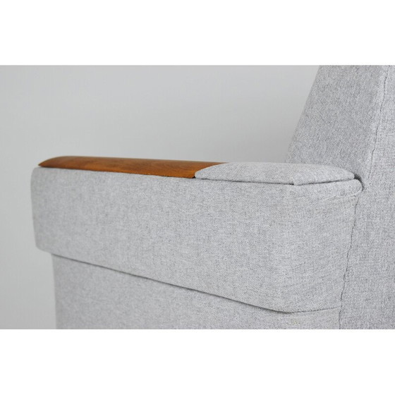 Image 1 of Fauteuil DDR vintage tissu gris 1960