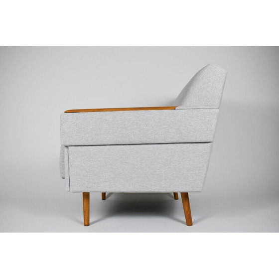 Image 1 of Fauteuil DDR vintage tissu gris 1960