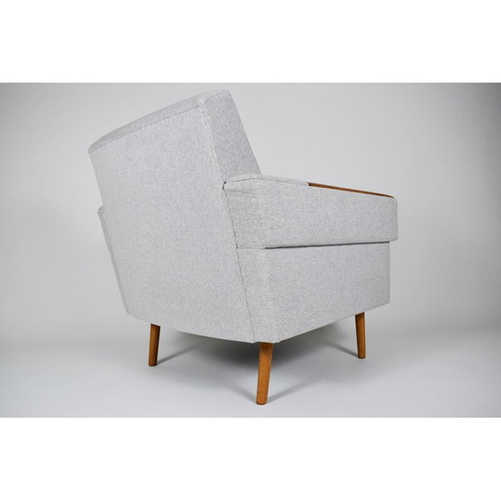Image 1 of Fauteuil DDR vintage tissu gris 1960