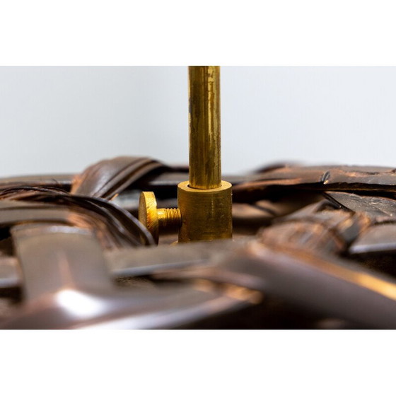 Image 1 of Lampadaire vintage en rotin, France 1980