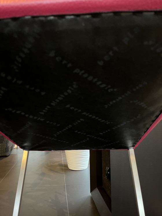 Image 1 of Bert Plantagie 4 tabourets de bar en cuir